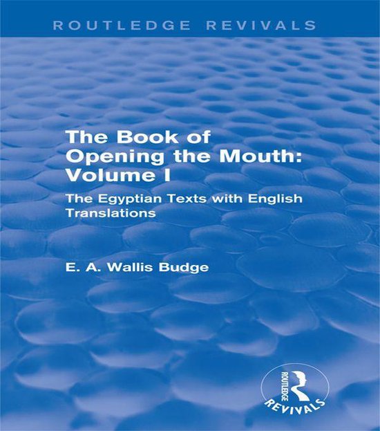 The Book of the Opening of the Mouth - cover