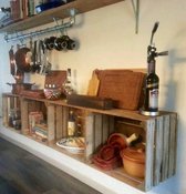 Originele Houten Vintage Fruitkistjes - 9 stuks
