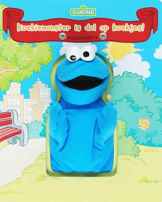 Cover van het boek 'Koekiemonster is dol op koekjes!'