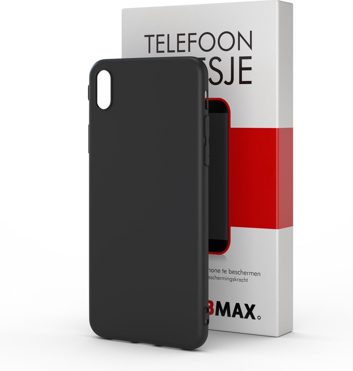 BMAX iPhone X Hoesje Zwart | Dun en beschermend telefoonhoesje | Case
