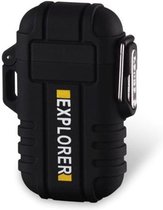 Outdoor waterdichte plasma aansteker zwart + Accessoires
