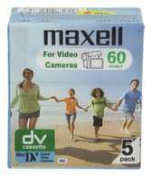 Maxell Mini DV60 5 - camcorder videoband 5 pack
