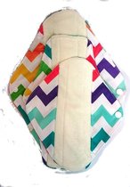 3 stuks OhBabyKa wasbaar maandverband/inlegkruisjes van bamboe (Zigzag)