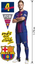 Muursticker FC Barcelona Voetballer Rakitic – Levensgroot – Kinderkamer – 1.75 m hoog