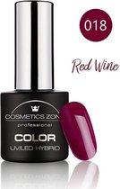 Cosmetics Zone UV/LED Hybrid Gel Nagellak 7ml. Red Wine 018