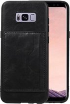 Staand Back Cover 2 Pasjes voor Galaxy S8 Plus Zwart