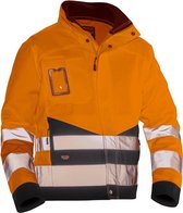Jobman 1231 Service Jacket Hi-Vis Kl.3 Oranje/Zwart maat L