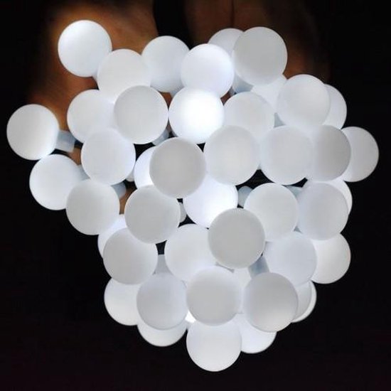 Mammoet Vooravond musicus Solar Tuinverlichting LED mini bollen – Feestverlichting – 20 Witte LED  lampen -... | bol.com