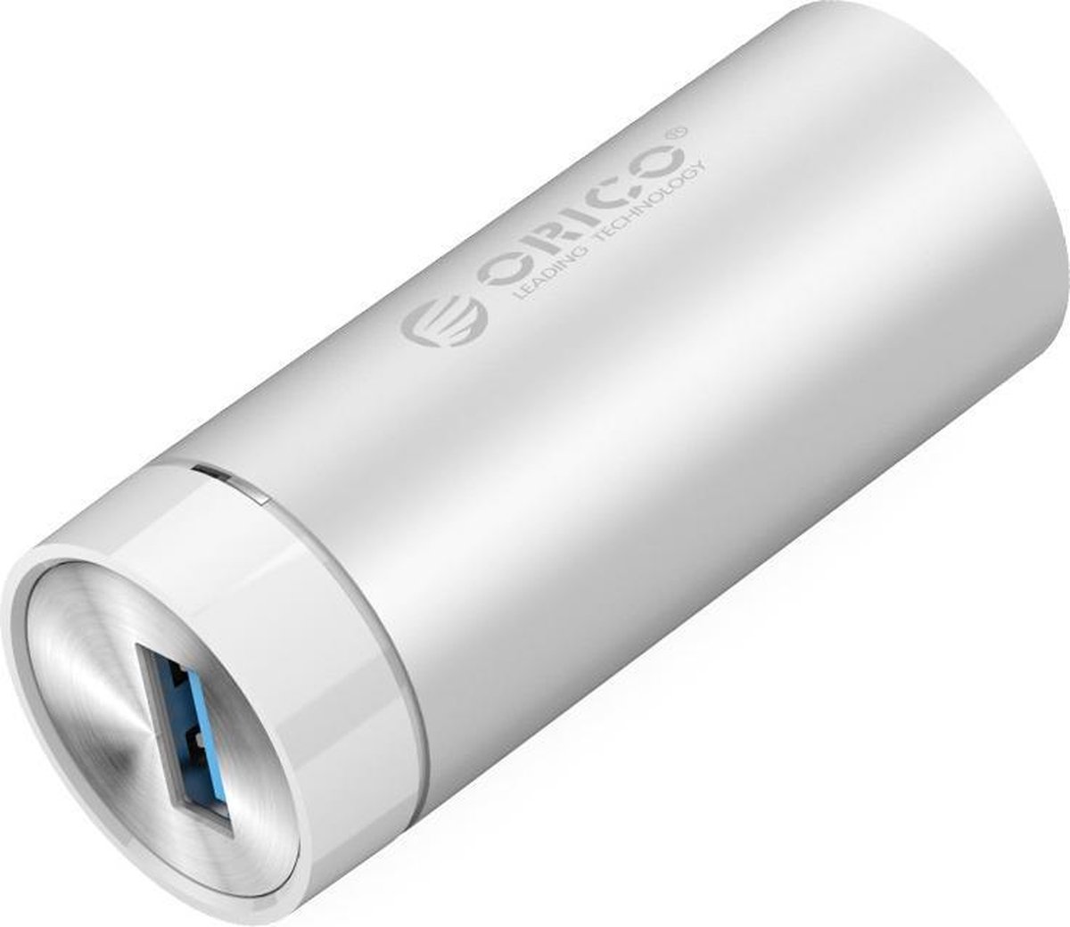 Orico - Aluminium SuperSpeed USB3.0 naar Gigabit Ethernet Adapter - incl. USB3.0 type-A naar type-A/C kabel - 10/100/1000Mbps - Zilver Metallic