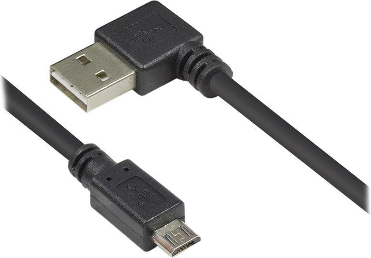 Alcasa 2510-EUM005W 0.5m USB A Micro-USB B USB-kabel