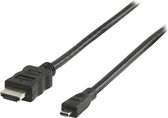 Valueline - 1.4 High Speed HDMI naar Micro HDMI kabel - 2 m -Zwart