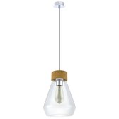 EGLO Vintage - Hanglamp - 1 Lichts - Chroom - Helder Glas