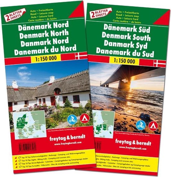 F&B Denemarken Noord en Zuid, 2-kaartenset - cover