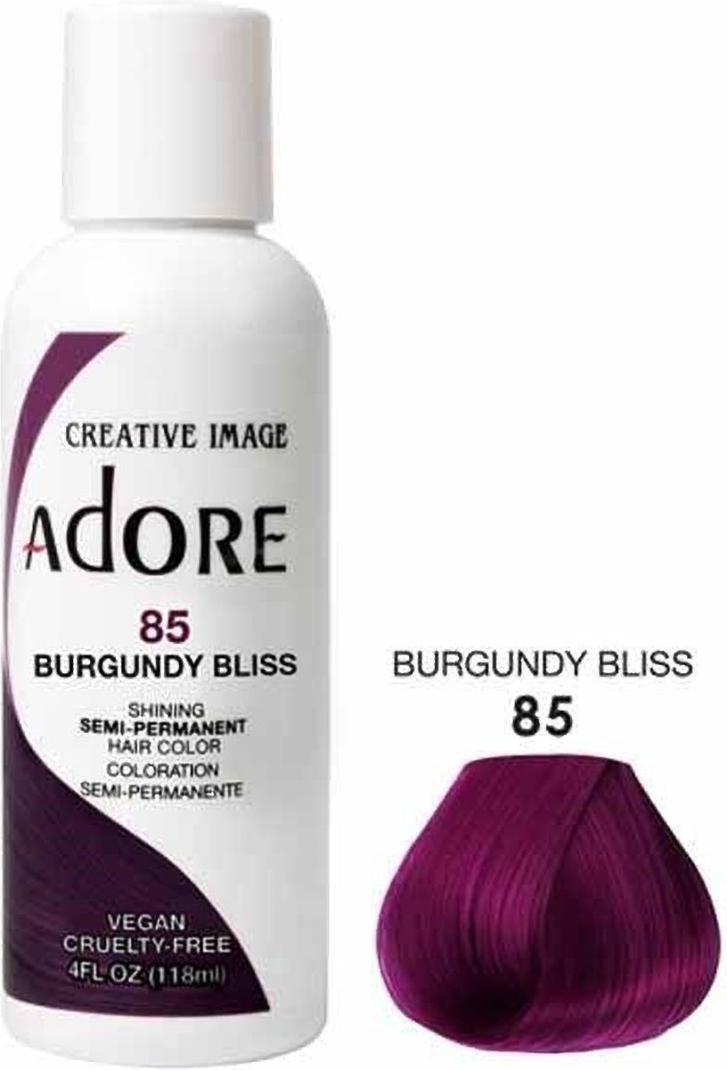 Adore Semi Permanent Hair Color Burgundy Bliss-85 |