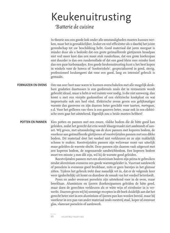 Instructies voor het gebruik van pannen en ovens, met illustraties.