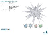 Color opblaas Spike star LED 1.5m