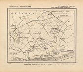 Historische kaart, plattegrond van gemeente Valburg ( Valburg, Herveld en Zet in Gelderland uit 1867 door Kuyper van Kaartcadeau.com