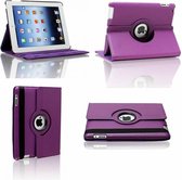 360 Rotating cover hoesje voor iPad 2 / iPad 3 / iPad 4 Paars  met gekleurde stylus pen