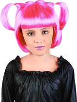 Vegaoo - Roze mangapruik voor meisjes - Fluo - One Size