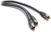 G&BL 3 m, RCA/2xRCA, M/M 3m RCA 2 x RCA Grijs audio kabel