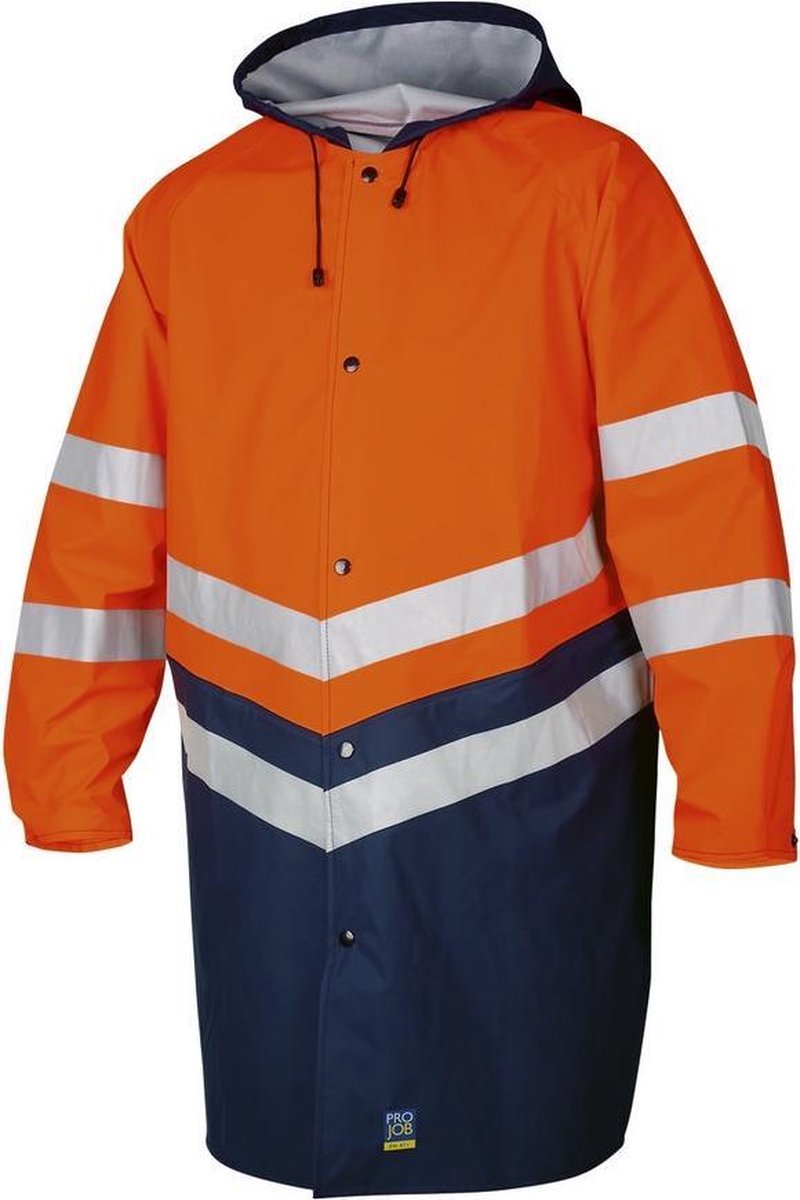 ProJob 6403 LANGE SIGNALISATIEREGENJAS EN ISO 20471 KLASSE 3 646403 Oranje