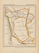 Historische kaart, plattegrond van gemeente Melissant in Zuid Holland uit 1867 door Kuyper van Kaartcadeau.com