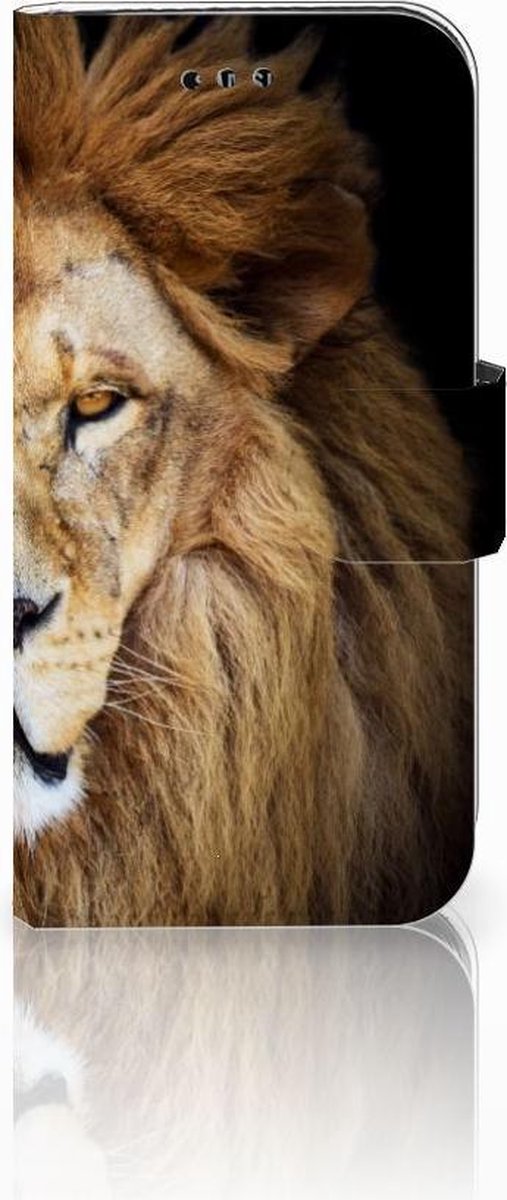 Samsung Galaxy A3 2017 Telefoonhoesje met Pasjes Leeuw