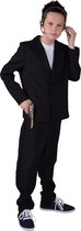 Jongens verkleedkleding 'Bodyguard' - Zwart pak/kostuum maat 152