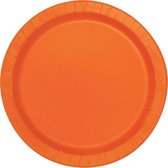 UNIQUE - Set van oranje ronde borden