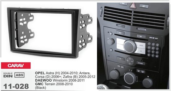 2-din frame autoradio opel Zafira B Piano black | bol.com