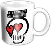 Rock Off 5 Seconds of Summer - Logo White - Beker