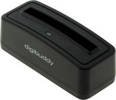 Digibuddy Akkuladestation 1301 compatible with the Samsung EB-575152 - black