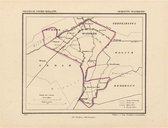 Historische kaart, plattegrond van gemeente Spanbroek in Noord Holland uit 1867 door Kuyper van Kaartcadeau.com