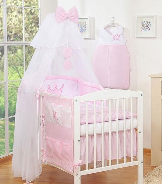 My Sweet Baby Hemeltje Rounds Voile Wit/Roze