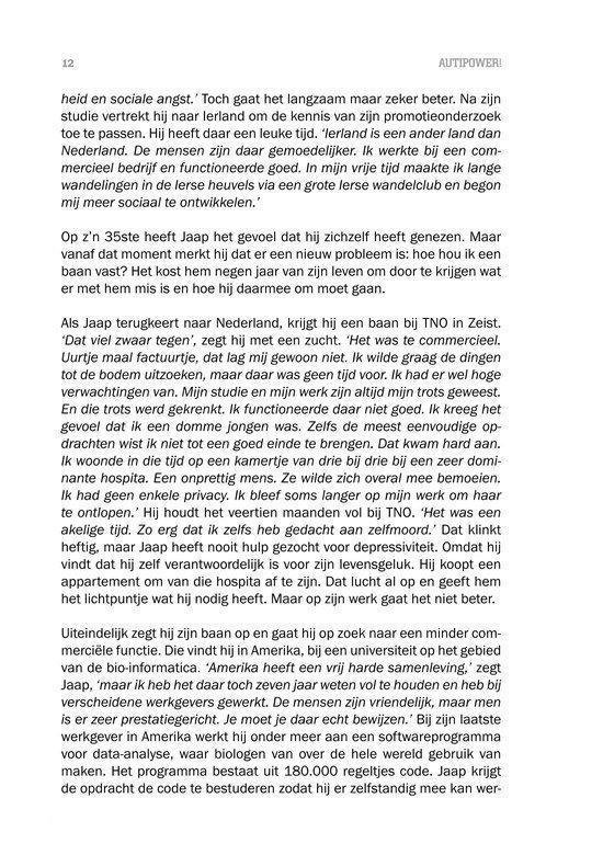 Pagina met tekst, beginnend met 'heid en sociale angst.'.