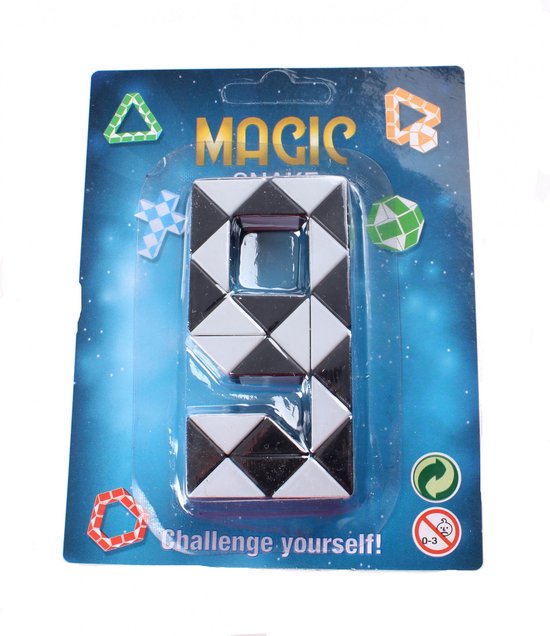 Afbeelding van het spel Johntoy Puzzel Magische Slang Op Kaart Zwart