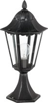 EGLO Navedo - Buitenverlichting - Tuinpaaltje - 1 Lichts - Zwart, Zilver-Patina