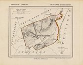 Historische kaart, plattegrond van gemeente Eygelshoven in Limburg uit 1867 door Kuyper van Kaartcadeau.com