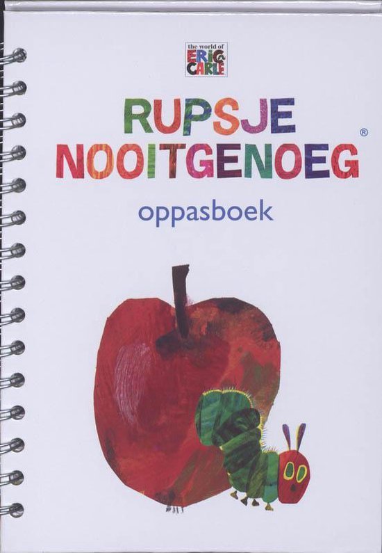 Cover van het boek 'Rupsje Nooitgenoeg oppasboek'