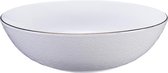 Tokyo Design Studio - Nippon White - Goude Kom 23x6.5cm 1300ml Golven Wit Goud