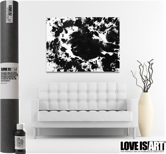 Liberator Love is Art Canvas and Paint Kit for Couples - Romantic
