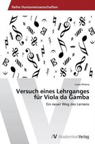 Versuch eines Lehrganges für Viola da Gamba