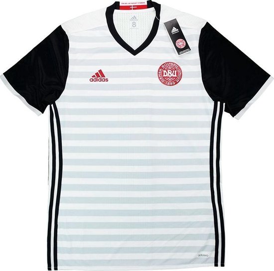 Denemarken Uit Shirt Spelers Editie 1718 - Maat 10 (XL) - Kleur Wit - Adizero - adidas
