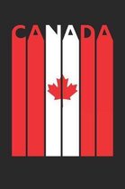 Vintage Canada Notebook - Retro Canada Planner - Canadian Flag Diary - Canada Travel Journal