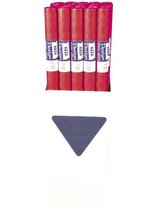 Rood papieren tafelkleed op rol - 800x118cm