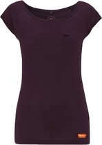 Bamboo .. T-Shirt Regular fit Eggplant wmns - Maat L - Off Side - incl. Gratis rugzak