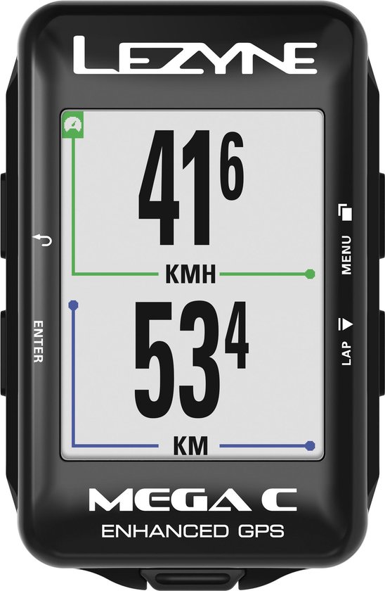 Lezyne Mega GPS - Fietscomputer - Kleurenscherm - bol.com