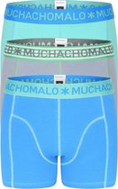 Muchachomalo - Heren - 3-pack Solid Boxershorts - Groen - XL