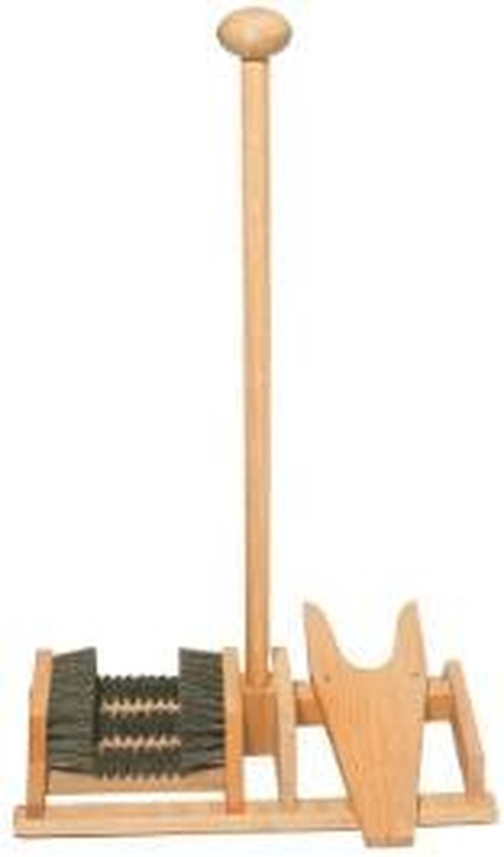 Voetenveger Eik met Laarzenknecht en Handvat  55 x 25 x 85cm