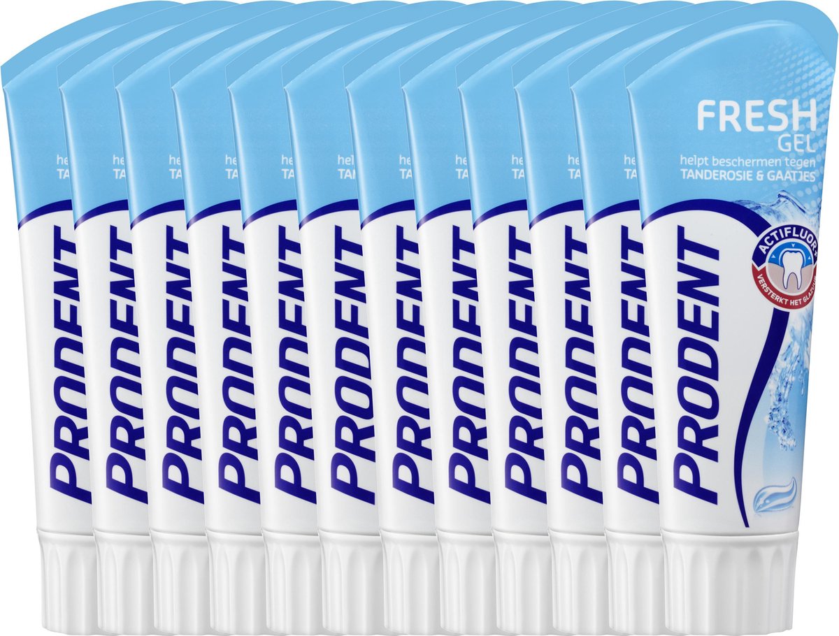 Prodent Freshgel - 125 ml - Tandpasta - 12 stuks - Voordeelverpakking - Prodent
